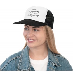 Funny Repairman Fixer Upper I Enjoy Romantic Walks Trucker Caps Black $25.36 Baseball Caps