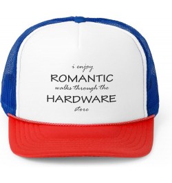 Funny Repairman Fixer Upper I Enjoy Romantic Walks Trucker Caps Black $25.36 Baseball Caps