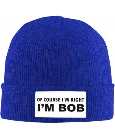 Beanie, of Course I'm Right I'm Bob Beanie Hat Women Knit Hat Men Slouchy Skull Cap Knitted Hat Hedging Hat Black Blue $7.02 ...