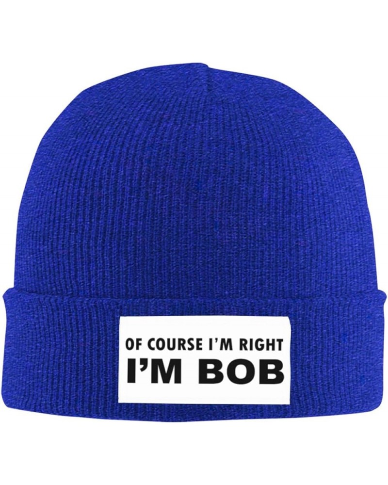 Beanie, of Course I'm Right I'm Bob Beanie Hat Women Knit Hat Men Slouchy Skull Cap Knitted Hat Hedging Hat Black Blue $7.02 ...