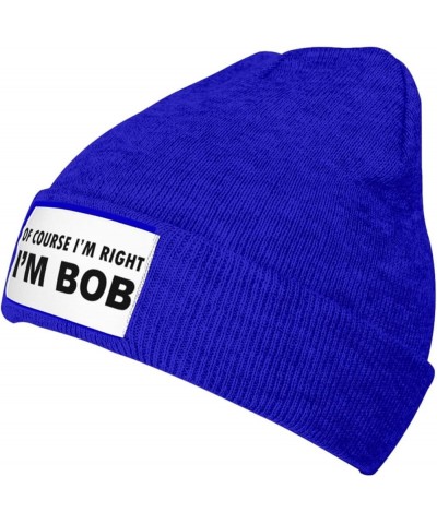 Beanie, of Course I'm Right I'm Bob Beanie Hat Women Knit Hat Men Slouchy Skull Cap Knitted Hat Hedging Hat Black Blue $7.02 ...