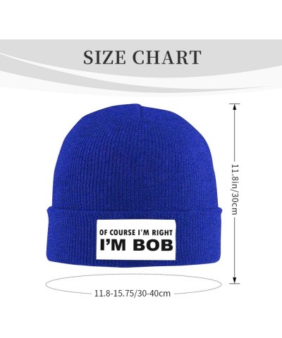 Beanie, of Course I'm Right I'm Bob Beanie Hat Women Knit Hat Men Slouchy Skull Cap Knitted Hat Hedging Hat Black Blue $7.02 ...