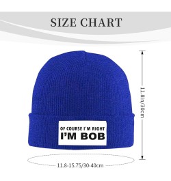 Beanie, of Course I'm Right I'm Bob Beanie Hat Women Knit Hat Men Slouchy Skull Cap Knitted Hat Hedging Hat Black Blue $7.02 ...