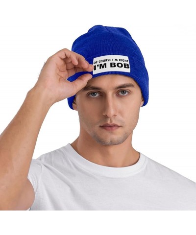 Beanie, of Course I'm Right I'm Bob Beanie Hat Women Knit Hat Men Slouchy Skull Cap Knitted Hat Hedging Hat Black Blue $7.02 ...