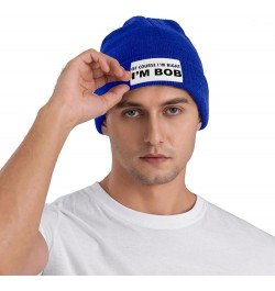 Beanie, of Course I'm Right I'm Bob Beanie Hat Women Knit Hat Men Slouchy Skull Cap Knitted Hat Hedging Hat Black Blue $7.02 ...