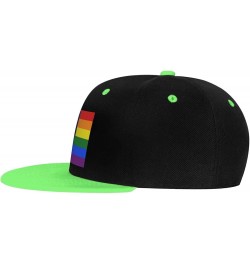 Pride Rainbow LGBT Flag of Guam Snapback Hat for Men Women Baseball Cap Trucker Flat Bill Hats Dad Caps Green $11.64 Baseball...