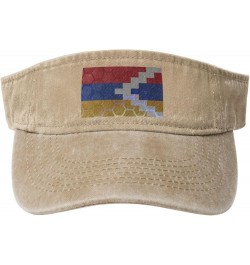 Flag of Artsakh Sun Hat Sun Visor Hats for Women Men Baseball Cap Golf Hats Natural $9.94 Visors