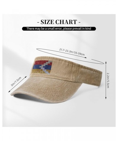 Flag of Artsakh Sun Hat Sun Visor Hats for Women Men Baseball Cap Golf Hats Natural $9.94 Visors