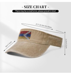 Flag of Artsakh Sun Hat Sun Visor Hats for Women Men Baseball Cap Golf Hats Natural $9.94 Visors