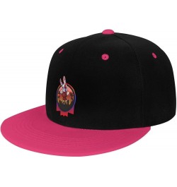 Cool Bunny Snapback Hat for Men Women Baseball Cap Trucker Flat Bill Hats Dad Caps Pink $10.91 Baseball Caps