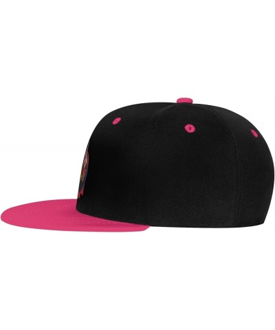 Cool Bunny Snapback Hat for Men Women Baseball Cap Trucker Flat Bill Hats Dad Caps Pink $10.91 Baseball Caps