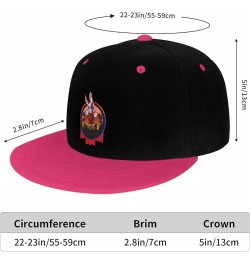 Cool Bunny Snapback Hat for Men Women Baseball Cap Trucker Flat Bill Hats Dad Caps Pink $10.91 Baseball Caps