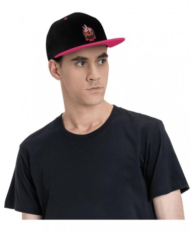 Cool Bunny Snapback Hat for Men Women Baseball Cap Trucker Flat Bill Hats Dad Caps Pink $10.91 Baseball Caps