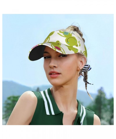 Canadian Flag Print Breathable Sun Hats Sunscreen Visor Cap Adjustable Unisex Sports Caps for Beach Outdoor Cartoon Frog $12....