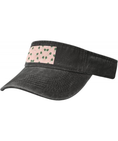 Cactus Green Sun Visor Hats,Open Top Hat for Women and Men,Fishing-Hats,Adult Sunscreen Visor Cap Black $12.81 Visors