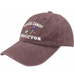 Baseball Cap Women Christmas Running Cap for Men Tennis Hats Light Weight Candy inspectorr Visor Hat Wine Red $9.43 Sun Hats