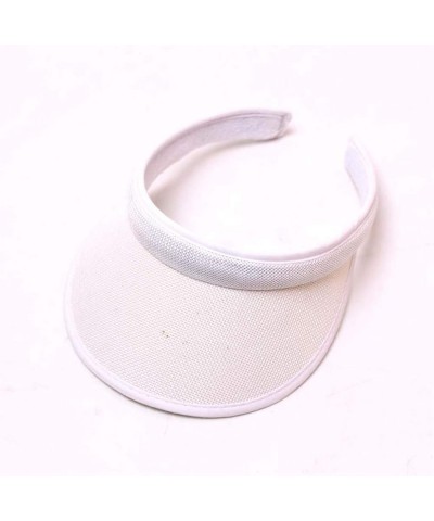 Sport Sun Visor Hats for Women Men UV Protection Outdoor Sports Cap Empty Top Ball Caps for Tennis Golf White-a $6.74 Visors