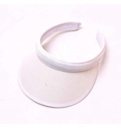 Sport Sun Visor Hats for Women Men UV Protection Outdoor Sports Cap Empty Top Ball Caps for Tennis Golf White-a $6.74 Visors