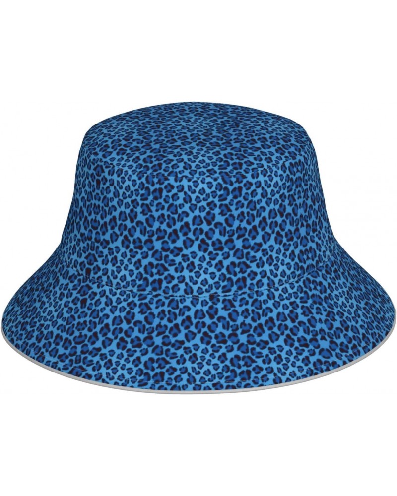 Leopard Skin Animal Print Reversible Reflective Bucket Hat,Packable Travel Hat Beach Fishing Hat $12.56 Bucket Hats