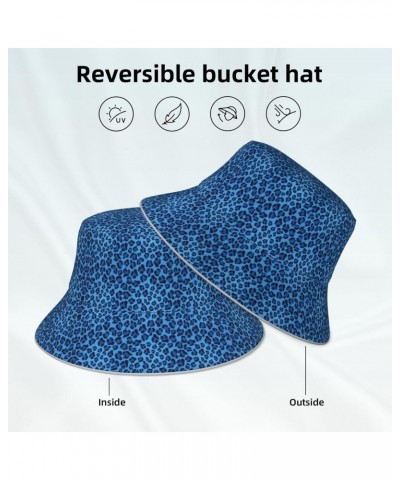 Leopard Skin Animal Print Reversible Reflective Bucket Hat,Packable Travel Hat Beach Fishing Hat $12.56 Bucket Hats