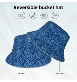 Leopard Skin Animal Print Reversible Reflective Bucket Hat,Packable Travel Hat Beach Fishing Hat $12.56 Bucket Hats