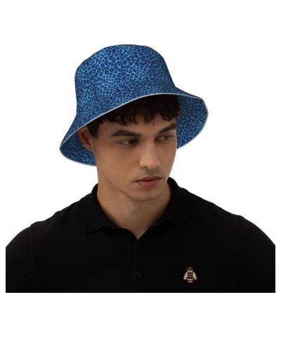 Leopard Skin Animal Print Reversible Reflective Bucket Hat,Packable Travel Hat Beach Fishing Hat $12.56 Bucket Hats