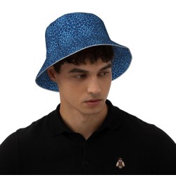 Leopard Skin Animal Print Reversible Reflective Bucket Hat,Packable Travel Hat Beach Fishing Hat $12.56 Bucket Hats