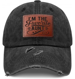 I'm The Favorite Aunt Auntie Dad Hat Trendy Golf Cap Gifts for Son Who Like Engraved, Baseball Cap Suitable for Beach Accesso...