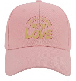 Baseball Hats Do All Thing with Love Trucker Caps for Women Vintage Cotton Snapbacks for Gift Pink $13.35 Baseball Caps