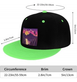 Balloon View of Lake and Air Snapback Hat for Men Women Baseball Cap Trucker Flat Bill Hats Dad Caps Green $11.64 Baseball Caps