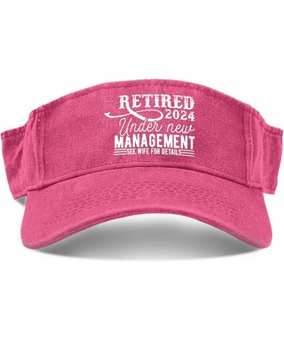 Retired Under New Management See Wife for Details Cap Visors for Teens Visor Hat with Pink $10.28 Visors