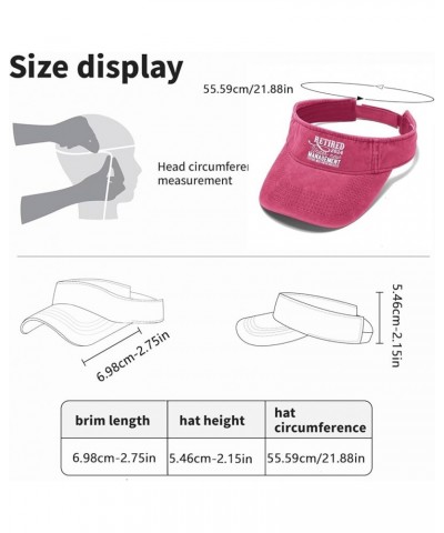 Retired Under New Management See Wife for Details Cap Visors for Teens Visor Hat with Pink $10.28 Visors