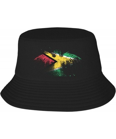 Porto Rico Eagle Flag Bucket Hat Unisex Fisherman Hat Sun Hat Double Structure Travel Hat Wide Brim Fashion Beach Hat Guyana ...