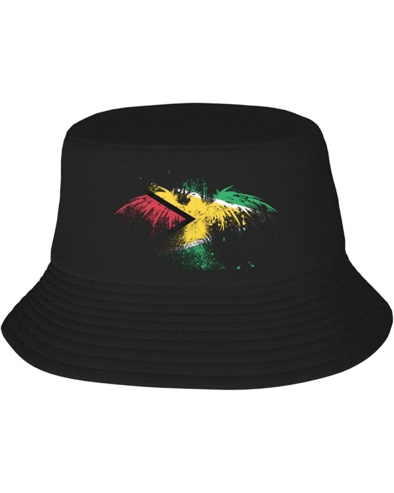 Porto Rico Eagle Flag Bucket Hat Unisex Fisherman Hat Sun Hat Double Structure Travel Hat Wide Brim Fashion Beach Hat Guyana ...