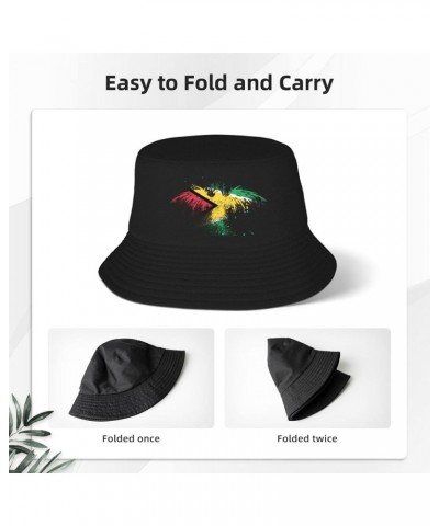 Porto Rico Eagle Flag Bucket Hat Unisex Fisherman Hat Sun Hat Double Structure Travel Hat Wide Brim Fashion Beach Hat Guyana ...