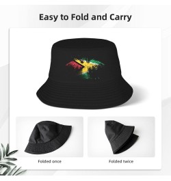 Porto Rico Eagle Flag Bucket Hat Unisex Fisherman Hat Sun Hat Double Structure Travel Hat Wide Brim Fashion Beach Hat Guyana ...