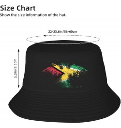 Porto Rico Eagle Flag Bucket Hat Unisex Fisherman Hat Sun Hat Double Structure Travel Hat Wide Brim Fashion Beach Hat Guyana ...