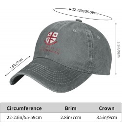 University of St Thomas Cowboy Hats，Unisex Adjustable for Hat Baseball Cap Casquette Gray $13.49 Cowboy Hats