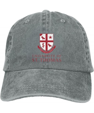 University of St Thomas Cowboy Hats，Unisex Adjustable for Hat Baseball Cap Casquette Gray $13.49 Cowboy Hats