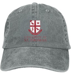 University of St Thomas Cowboy Hats，Unisex Adjustable for Hat Baseball Cap Casquette Gray $13.49 Cowboy Hats