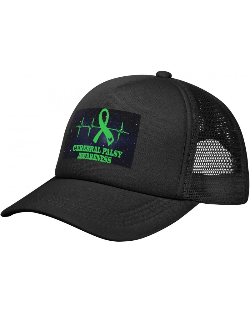 Cerebral Palsy Awareness Baseball Cap Adjustable Casual Mesh Hats Duck Tongue Hat for Men Women14 Black $12.08 Baseball Caps