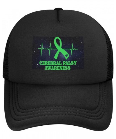 Cerebral Palsy Awareness Baseball Cap Adjustable Casual Mesh Hats Duck Tongue Hat for Men Women14 Black $12.08 Baseball Caps