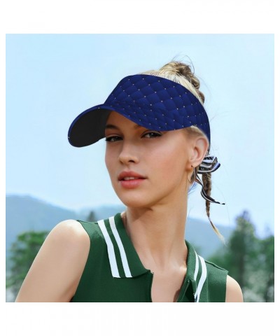 Navy Blue Visor Hats for Women Adult Unisex Tennis Golf Sun Hat Adjustable Summer Outdoor Sports Ultraviolet Protection Runni...