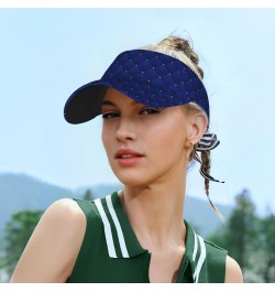 Navy Blue Visor Hats for Women Adult Unisex Tennis Golf Sun Hat Adjustable Summer Outdoor Sports Ultraviolet Protection Runni...