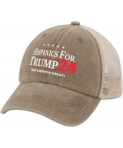 Hispanics for Trump 2024 Hats Trump Hats for Womens Mens AllBlack Cowgirl Hats Cowgirl Hats Cowboy Hat Pigment Khaki $11.49 B...