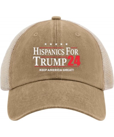 Hispanics for Trump 2024 Hats Trump Hats for Womens Mens AllBlack Cowgirl Hats Cowgirl Hats Cowboy Hat Pigment Khaki $11.49 B...