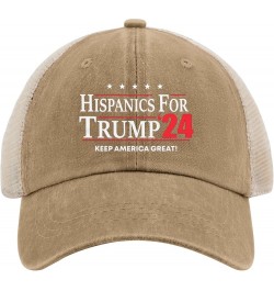 Hispanics for Trump 2024 Hats Trump Hats for Womens Mens AllBlack Cowgirl Hats Cowgirl Hats Cowboy Hat Pigment Khaki $11.49 B...