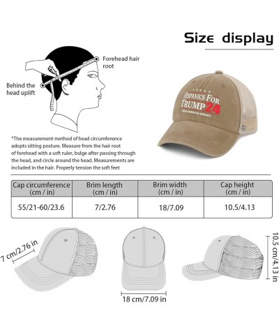 Hispanics for Trump 2024 Hats Trump Hats for Womens Mens AllBlack Cowgirl Hats Cowgirl Hats Cowboy Hat Pigment Khaki $11.49 B...