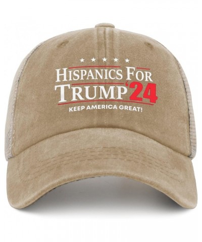 Hispanics for Trump 2024 Hats Trump Hats for Womens Mens AllBlack Cowgirl Hats Cowgirl Hats Cowboy Hat Pigment Khaki $11.49 B...