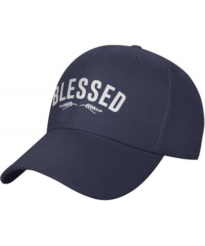 Blessed Baseball Hat Adjustable Classic Fashion Peaked Hat for Men Women Black Navy Blue $11.58 Baseball Caps